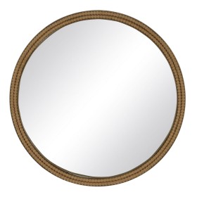 Miroir mural Naturel Résine 60 x 2 x 60 cm de BigBuy Home, Miroirs muraux - Réf : S8805217, Prix : 63,53 €, Remise : %