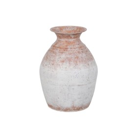 Vase Home ESPRIT Blanc Marron Verre Moderne 15 x 15 x 17 cm | Tienda24 - Global Online Shop Tienda24.eu