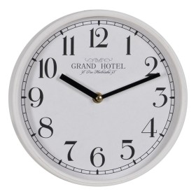 Horloge Murale Blanc Bois Verre 22 x 22 x 4,5 cm de BigBuy Home, Pendules murales - Réf : S8805246, Prix : 19,18 €, Remise : %