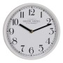 Wall Clock White Wood Crystal 22 x 22 x 4,5 cm | Tienda24 - Global Online Shop Tienda24.eu