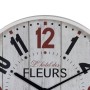 Wanduhr Weiß Holz Kristall 40 x 40 x 4,5 cm | Tienda24 - Global Online Shop Tienda24.eu