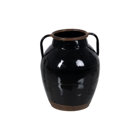 Vaso Nero Ferro 18,5 x 18,5 x 22 cm | Tienda24 - Global Online Shop Tienda24.eu