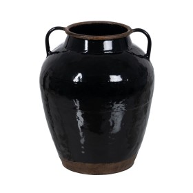 Buy Vase Black Iron 23 x 23 x 28,5 cm