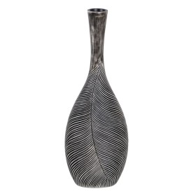 Vase Blanc Noir Polyrésine 24 x 12,5 x 68 cm de BigBuy Home, Vases - Réf : S8805286, Prix : 52,73 €, Remise : %