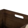 Set dekorativer Karten Braun natürlich Paulonia-Holz 44 x 31 x 18 cm (3 Stücke) von BigBuy Home, Boxen & Kästen - Ref: S88053...