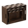 Set dekorativer Karten Braun natürlich Paulonia-Holz 44 x 31 x 18 cm (3 Stücke) von BigBuy Home, Boxen & Kästen - Ref: S88053...