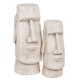 Skulptur Braun Schwarz Harz 18 x 11 x 48,5 cm Maske | Tienda24 - Global Online Shop Tienda24.eu