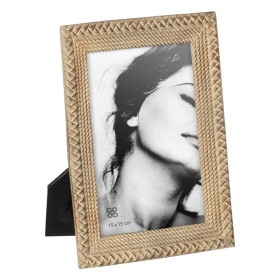 Cadre photo Beige Polyrésine 14 x 2 x 18,5 cm de BigBuy Home, Cadres muraux et de table - Réf : S8805367, Prix : 9,56 €, Remi...