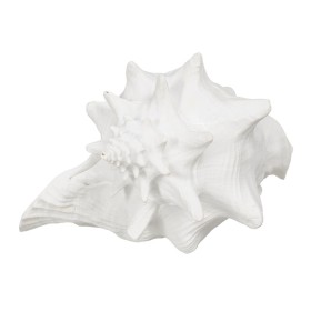 Figura Decorativa Blanco Caracola 21 x 19 x 13 cm de BigBuy Home, Adornos - Ref: S8805381, Precio: 16,83 €, Descuento: %