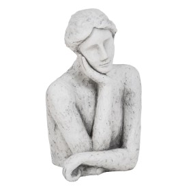 Sculpture Blanc Noir Résine 14 x 11 x 43 cm Buste | Tienda24 - Global Online Shop Tienda24.eu