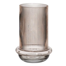 Vaso Liscio Grigio Dorato Vetro (14,5 x 29,5 x 14,5 cm) | Tienda24 - Global Online Shop Tienda24.eu