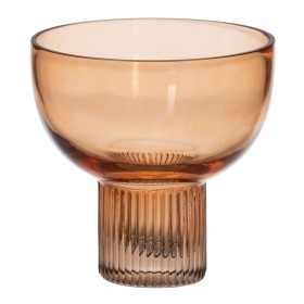 Vaso Castanho Cristal 15 x 15 x 15 cm de BigBuy Home, Jarrões - Ref: S8805399, Preço: 13,06 €, Desconto: %