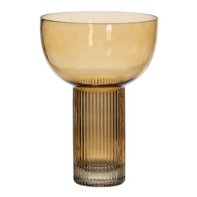 Vase Marron Verre 18 x 18 x 25,5 cm de BigBuy Home, Vases - Réf : S8805400, Prix : 23,14 €, Remise : %