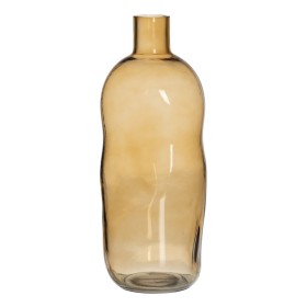 Vase Amber Crystal 13,5 x 13,5 x 35 cm by BigBuy Home, Vases - Ref: S8805402, Price: 24,39 €, Discount: %