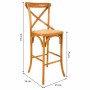 Stool Alexandra House Living Rattan Birch 53 x 116 x 45 cm | Tienda24 - Global Online Shop Tienda24.eu