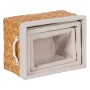 Set di Cestini Naturale Legno Tessuto 39,5 x 30 x 24 cm (3 Unità) | Tienda24 - Global Online Shop Tienda24.eu