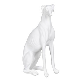 Decorative Figure White Dog 19 x 12 x 37,5 cm by BigBuy Home, Ornaments - Ref: S8805427, Price: 35,24 €, Discount: %