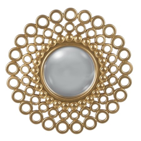 Wall mirror Golden Polyresin 32,5 x 1,8 x 32,5 cm | Tienda24 - Global Online Shop Tienda24.eu