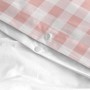 Duvet cover set HappyFriday Basic Kids Pink Baby Crib Gingham 2 Pieces | Tienda24 Tienda24.eu