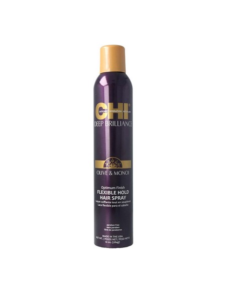 Hair Spray Chi Deep Brilliance Optimum Finish Farouk Chi Deep Brilliance Olive Monoi 284 ml (284 g) | Tienda24 Tienda24.eu