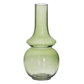 Vase Vert Verre 12,5 x 12,5 x 26 cm de BigBuy Home, Vases - Réf : S8805482, Prix : 19,24 €, Remise : %