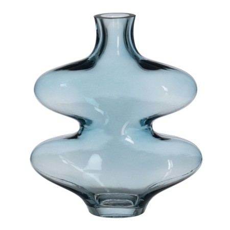 Vase Bleu Verre 18 x 7,5 x 21,5 cm | Tienda24 - Global Online Shop Tienda24.eu