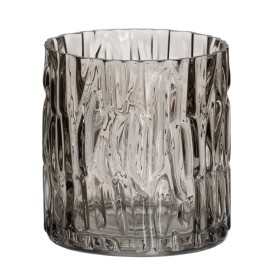 Vase Grey Crystal 12 x 12 x 12 cm by BigBuy Home, Vases - Ref: S8805506, Price: 10,53 €, Discount: %