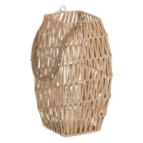 Lantern Romimex Black Metal wicker Glass 34 x 49 x 34 cm Ball | Tienda24 - Global Online Shop Tienda24.eu