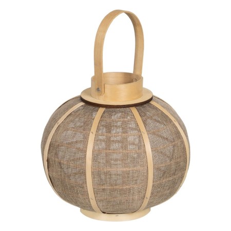 Laterne Kerzenschale Laterne Beige Jute 26 x 26 x 23,5 cm | Tienda24 - Global Online Shop Tienda24.eu