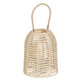 Portavelas Home ESPRIT Natural Metal Cuerda 15 x 15 x 20 cm | Tienda24 - Global Online Shop Tienda24.eu