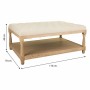 Banquette Alexandra House Living Crème Caoutchouc Bois 78 x 48 x 110 cm | Tienda24 - Global Online Shop Tienda24.eu