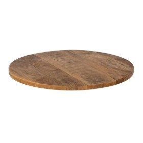 Table top Circular Beige Mango wood 70 x 70 x 3 cm by BigBuy Home, Tables - Ref: S8805555, Price: 85,44 €, Discount: %