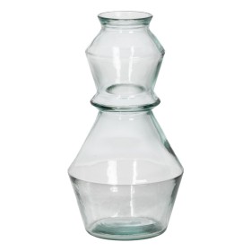 Vaso Home ESPRIT Creme Terracota Cristal Moderno 16 x 16 x 24 cm | Tienda24 - Global Online Shop Tienda24.eu