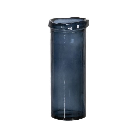 Vaso Azzurro vetro riciclato 12 x 12 x 28 cm | Tienda24 - Global Online Shop Tienda24.eu