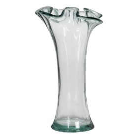 Vase WE CARE Beige recycled glass 20 x 20 x 30 cm by BigBuy Home, Vases - Ref: S8805598, Price: 25,24 €, Discount: %