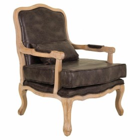 Armchair DKD Home Decor 66 x 70 x 88 cm 70 x 73 x 88 cm Fir Light brown Light grey | Tienda24 - Global Online Shop Tienda24.eu