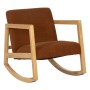 Rocking Chair Brown Beige Rubber wood Fabric 60 x 83 x 72 cm | Tienda24 - Global Online Shop Tienda24.eu