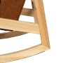 Rocking Chair Brown Beige Rubber wood Fabric 60 x 83 x 72 cm | Tienda24 - Global Online Shop Tienda24.eu