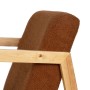 Rocking Chair Brown Beige Rubber wood Fabric 60 x 83 x 72 cm | Tienda24 - Global Online Shop Tienda24.eu