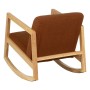 Rocking Chair Brown Beige Rubber wood Fabric 60 x 83 x 72 cm | Tienda24 - Global Online Shop Tienda24.eu