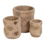 Set de Maceteros Natural Madera de Paulonia 44 x 44 x 46 cm (3 Unidades) | Tienda24 - Global Online Shop Tienda24.eu