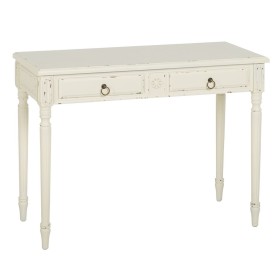 Consola Blanco Madera de abeto Madera MDF 100 x 45 x 76 cm de BigBuy Home, Mesas - Ref: S8805683, Precio: 263,38 €, Descuento: %