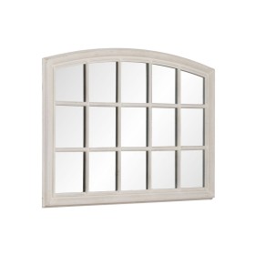 Miroir mural Blanc Verre Bois de paulownia Vertical Fenêtre 80 x 3,5 x 120 cm de BigBuy Home, Miroirs muraux - Réf : S8805688...