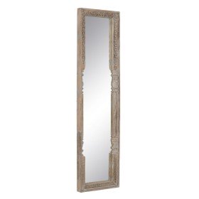 Wall mirror DKD Home Decor Crystal Natural Jute (50 x 2 x 60 cm) | Tienda24 - Global Online Shop Tienda24.eu