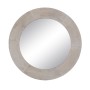 Wall mirror White Natural Crystal Mango wood MDF Wood Vertical Circular 61 x 2,5 x 61 cm | Tienda24 - Global Online Shop Tienda24.eu