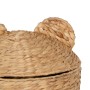 Panier Noir Beige Fibre naturelle 39 x 39 x 60 cm de BigBuy Home, Boîtes de rangement avec couvercle - Réf : S8805746, Prix :...