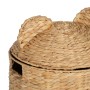 Panier Noir Beige Fibre naturelle 39 x 39 x 60 cm de BigBuy Home, Boîtes de rangement avec couvercle - Réf : S8805746, Prix :...