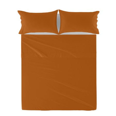 Top sheet HappyFriday Basic Terracotta 210 x 270 cm | Tienda24 Tienda24.eu