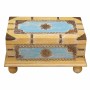 Chest Alexandra House Living Yellow Blue Mango wood 28 x 27 x 50 cm Traditional style by Alexandra House Living, Trunks - Ref...