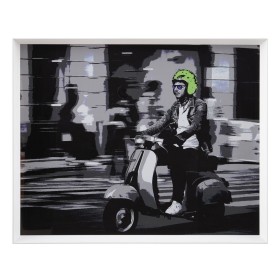 Painting White Black Green Vespa 103 x 6 x 83 cm by BigBuy Home, Prints on Canvas - Ref: S8805761, Price: 82,78 €, Discount: %